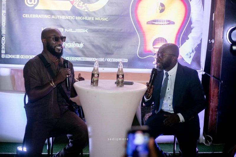 Kwabena Kwabena (left) in an interview with Andy Dosty