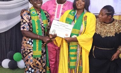 • Mrs Cecelia Agyei Amoako with the best student