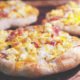 Scrambled egg pizza