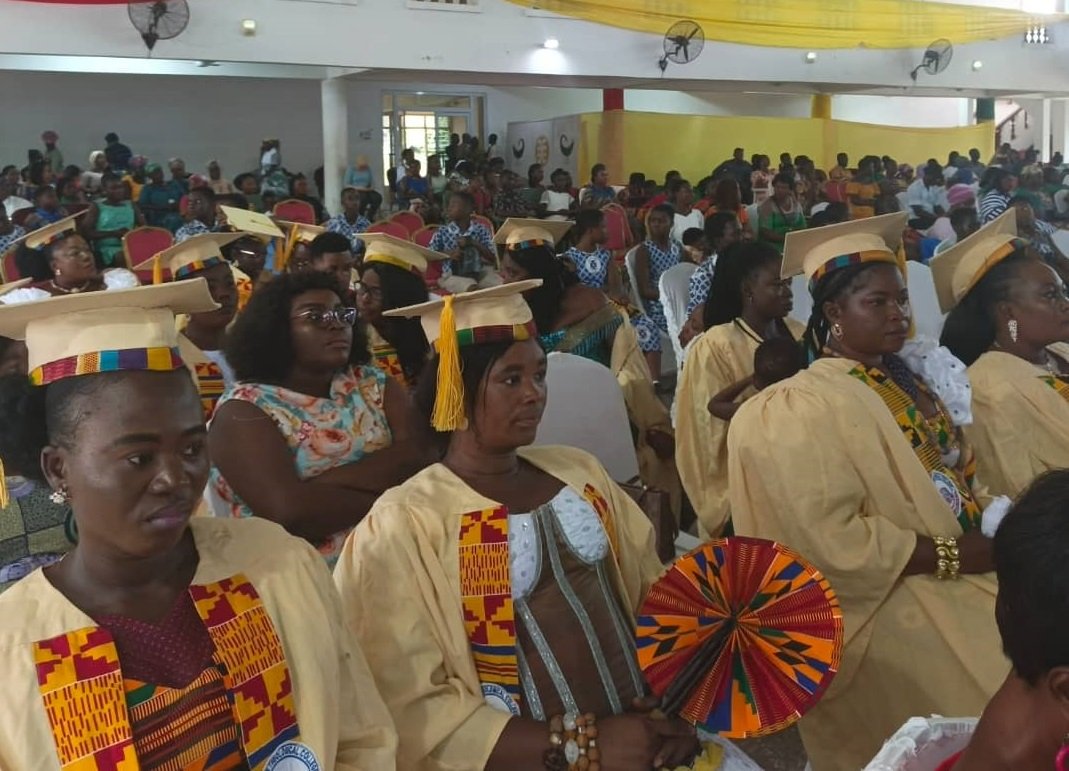 • Some graduands at the ceremony