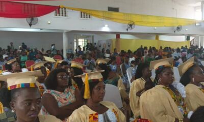Some graduands at the ceremony
