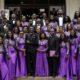 A group photograph of the Choir. With them are Rev Abu Ibrahim (middle) and Mrs Comfort (Owusu) first left, wife of Rev Isaac Owusu, former Head Pastor of RBC