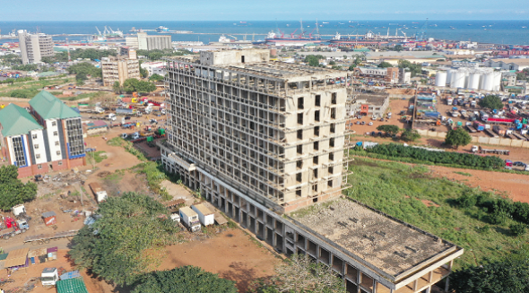 • Meridian Hotel looks like it suffered from a bomb attack