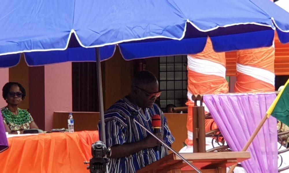 Professor Frederick Sarfo delivering a speech