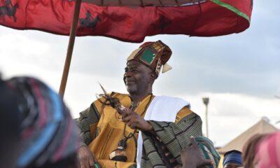 Sagnarigu chief, Naa Yakubu Abdulaia, on a horseback during the dance
