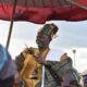 Sagnarigu chief, Naa Yakubu Abdulaia, on a horseback during the dance