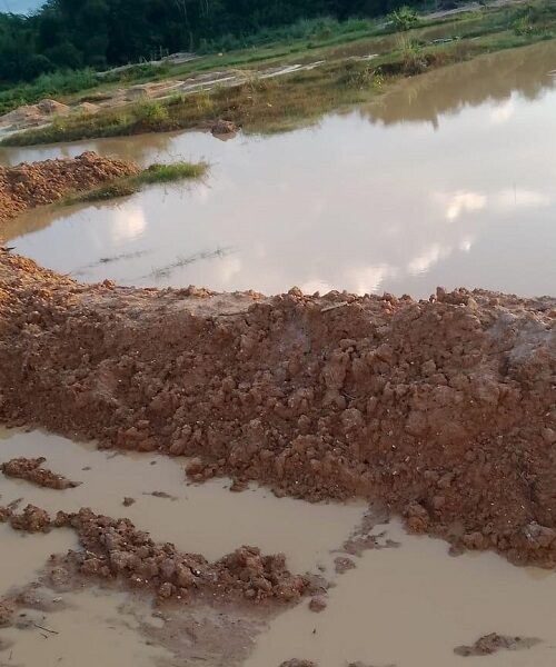 A deteriorating galamsey site