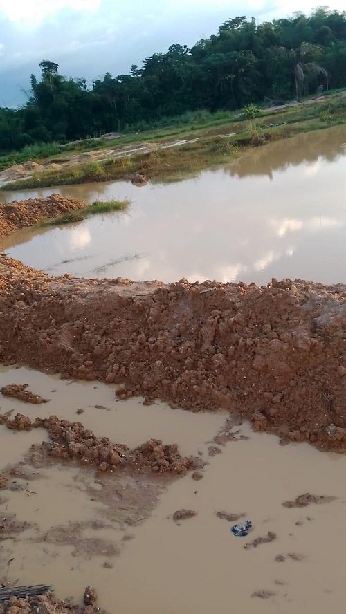 A deteriorating galamsey site