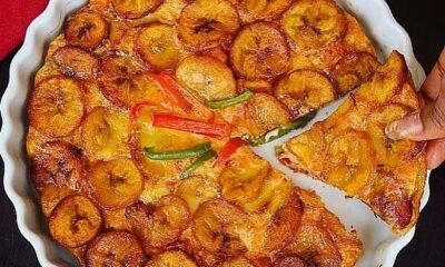 • Delicious plantain pizza