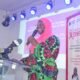 Dr Merri Iddrisu (inset) speaking at the programme Photo Victor A. Buxton