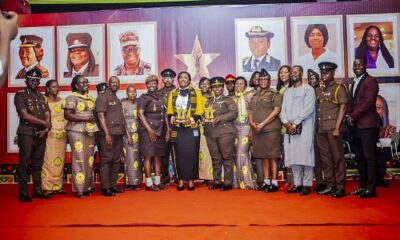 Ghana Prisons Service and the awardees in a group photograph