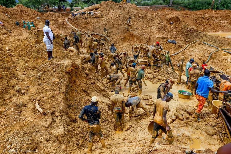 Individuals involved in galamsey