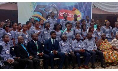 • Koforidua District Choir in a group photograph with the officials