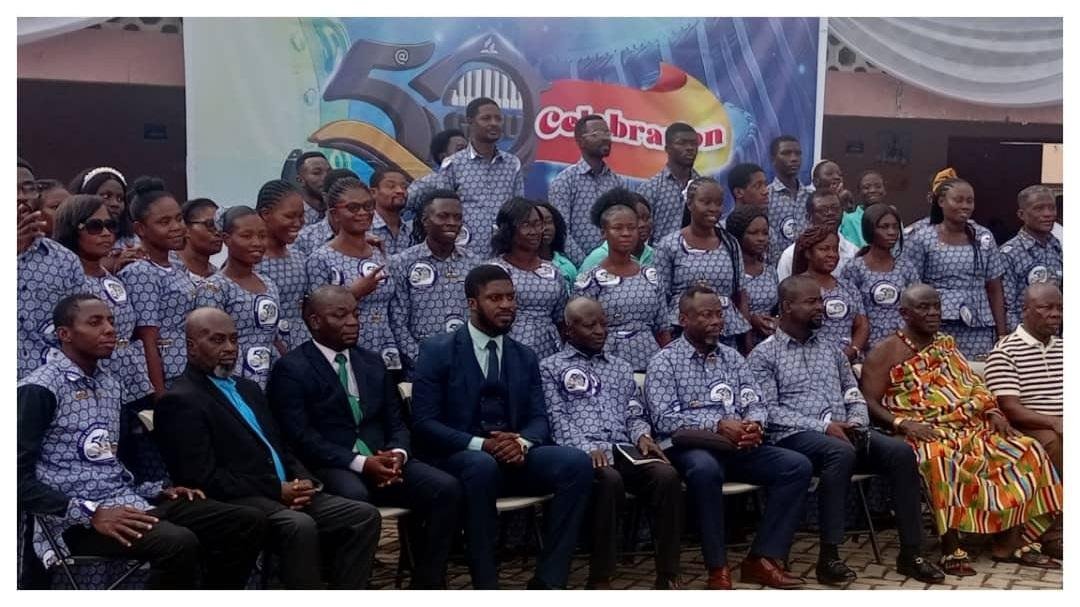 • Koforidua District Choir in a group photograph with the officials