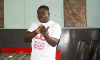 Mr. Agyekum addressing the staff