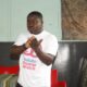 Mr. Agyekum addressing the staff