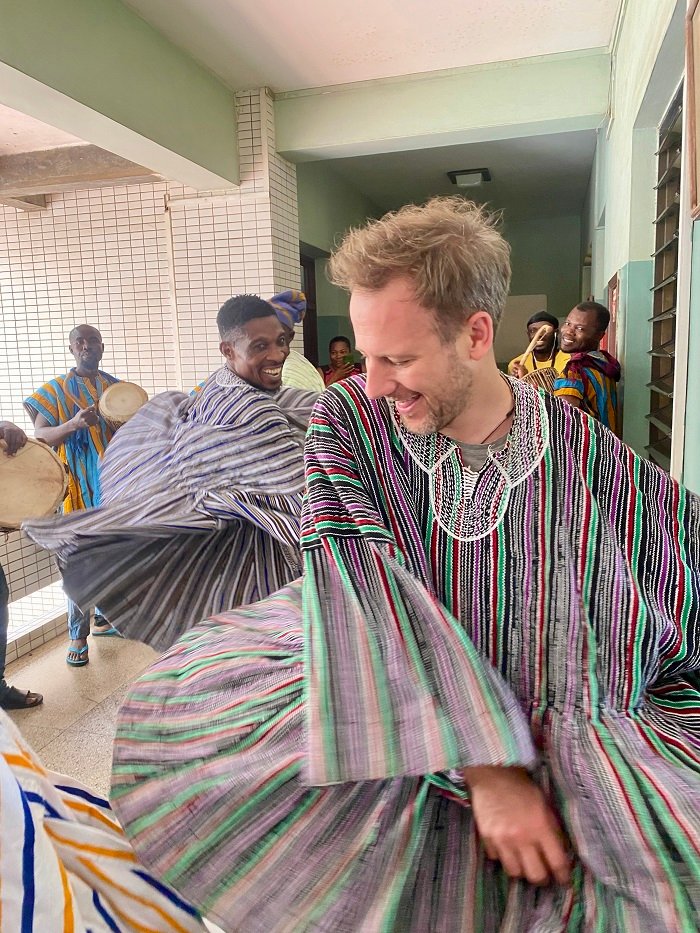 • A display of smock