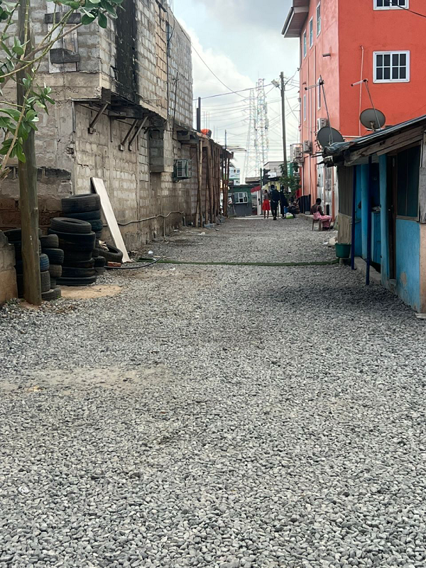 • An affected site in Darkuman