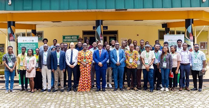 • Participants pose for the camera