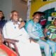 • Prof Ladé Wosornu (second from left ) addressing the gathering