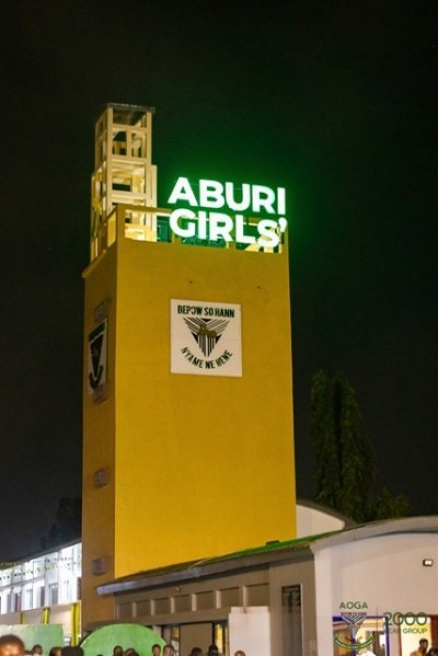 • The newly refurbished School Tower and Administration Block at night