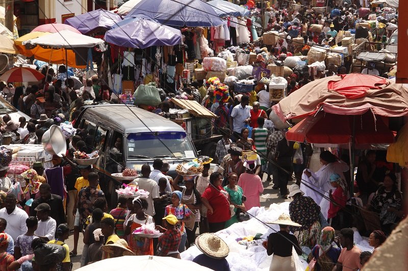 Accra chocked by human traffic