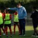 Coach Kim Lars Björkegren in a session with the Black Queens