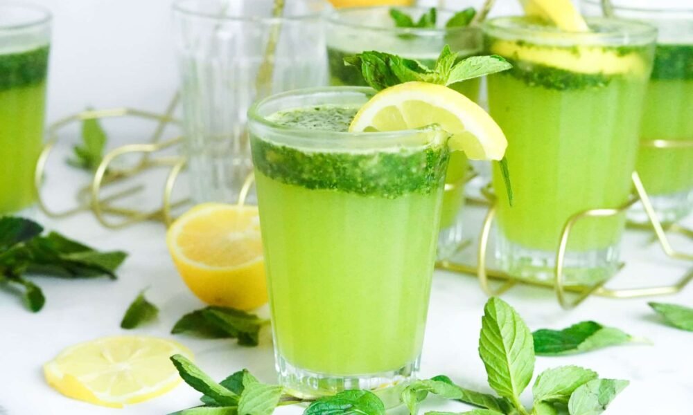Fresh mint lemonade