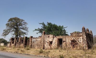 • Ruins of an ancient building at Nyange