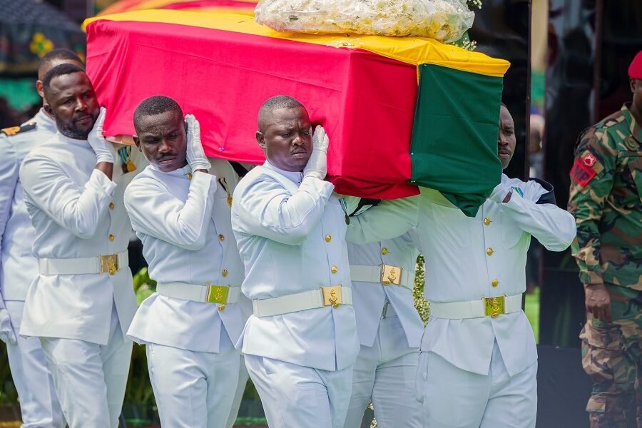 The last remains of the late Nana Konadu Agyemang Rawlings