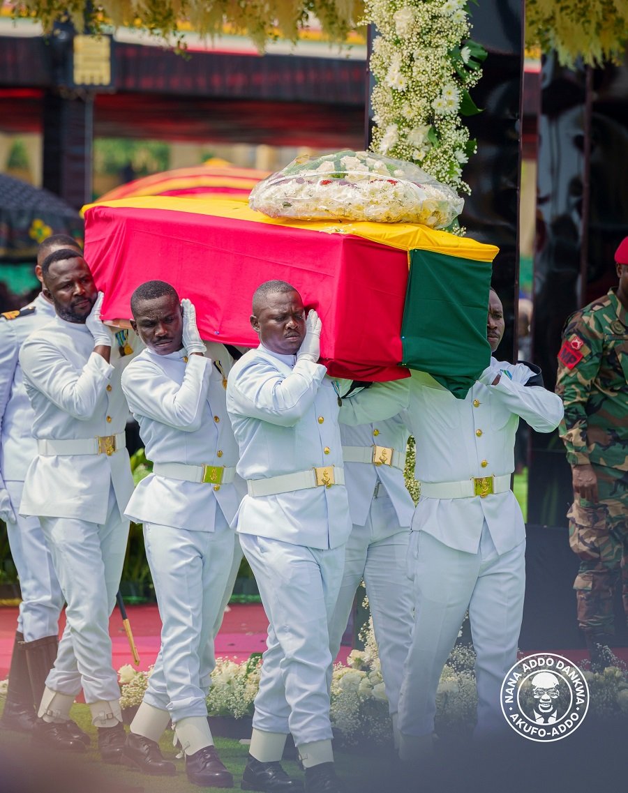 The last remains of the late Nana Konadu Agyemang Rawlings