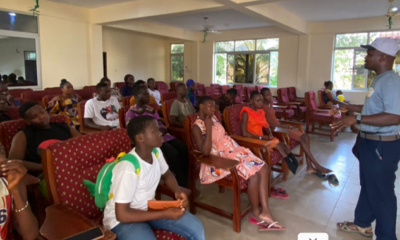 A facilitator addressing the participants