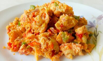 Delicious scrambled eggs