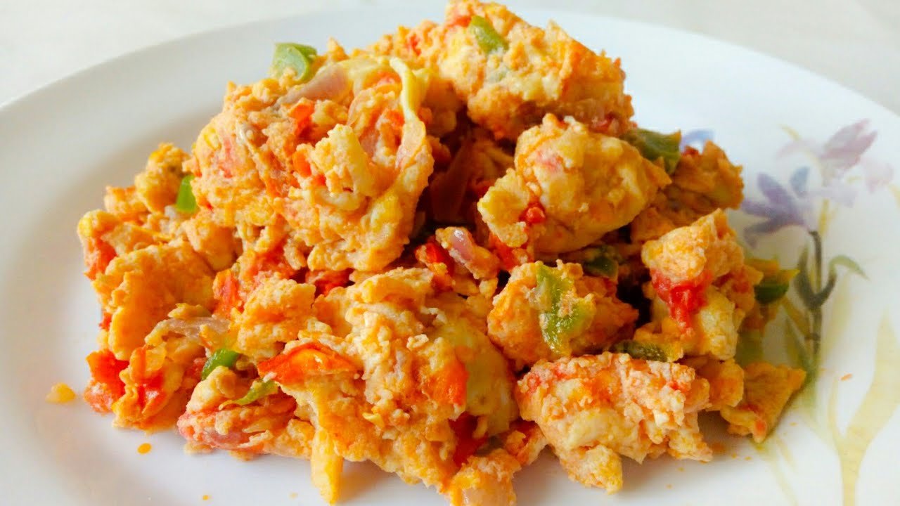 Delicious scrambled eggs