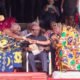 Otumfuo Osei Tutu II (left) exchanging pleasantries with Oboade Notse King Professor Odaifio Welentsi III, President of the Greater Accra Regional House of Chiefs