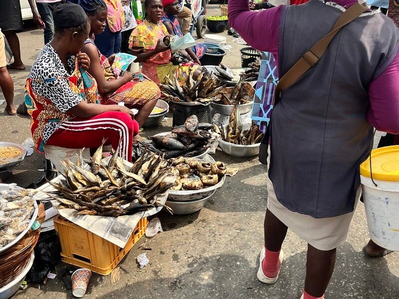 Street traders at work