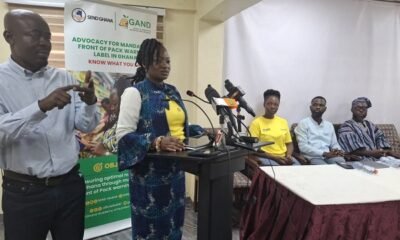 Ms Asiedu addressing the media