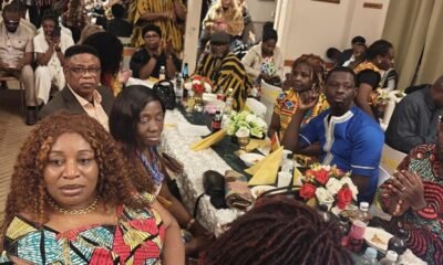 Some Ghanaians celebrating indece party in Finland