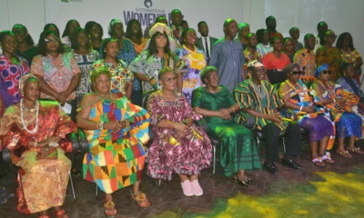 Mrs Amissah-Arthur (seated, middle) with Mr Betintiche (seated second from right) and other participants after the programme Photo Victor A. Buxton