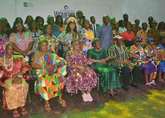 Mrs Amissah-Arthur (seated, middle) with Mr Betintiche (seated second from right) and other participants after the programme Photo Victor A. Buxton