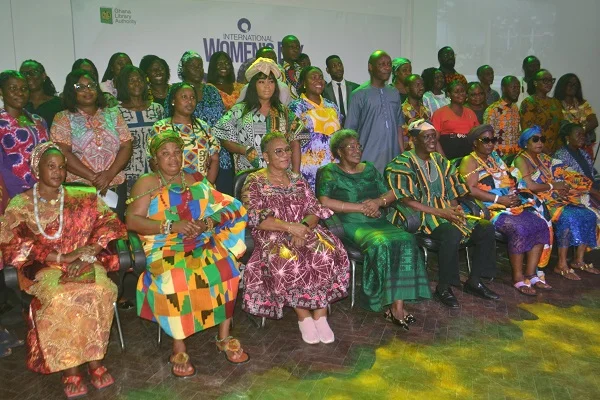 Mrs Amissah-Arthur (seated, middle) with Mr Betintiche (seated second from right) and other participants after the programme Photo Victor A. Buxton