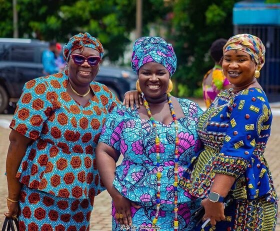Manye Korngo (middle) and other patrons at last year's event