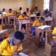 Some BECE candidates writing their final exams