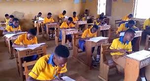 Some BECE candidates writing their final exams