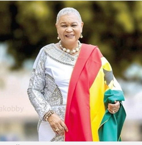 The patrotic leader , Dr Joyce Aryee