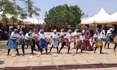 some learners performing during the event