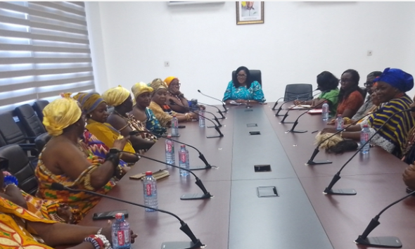 Dr Lartey addressing the queenmothers