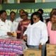 Dr Lartey presenting items to players