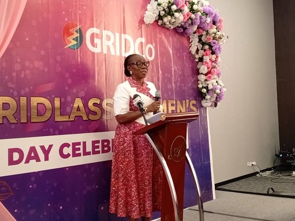 Madam Esther Cobbah addressing member of GRIDLASS