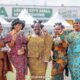 Manye Korngo (middle) with other patrons at this year’s event